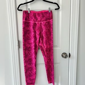 IVL Collective Pink Snakeskin Workout leggings size 8